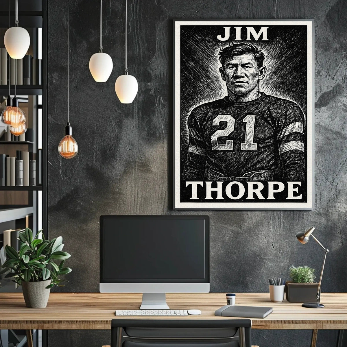 Jim Thorpe Legendary Athlete Poster