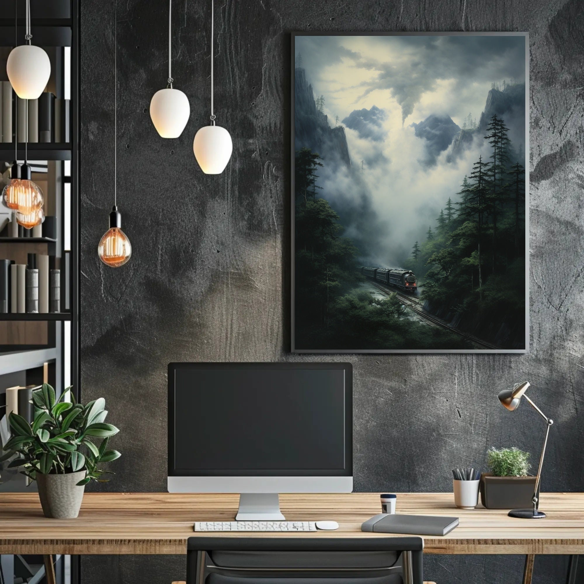 Journey Through The Misty Mountains Poster PosterGoat