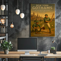 New York Gothams A Legacy Begins Poster Vintage Wall Art