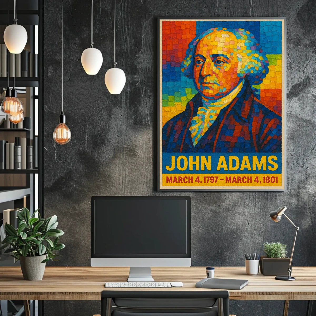John Adams 2nd President Poster