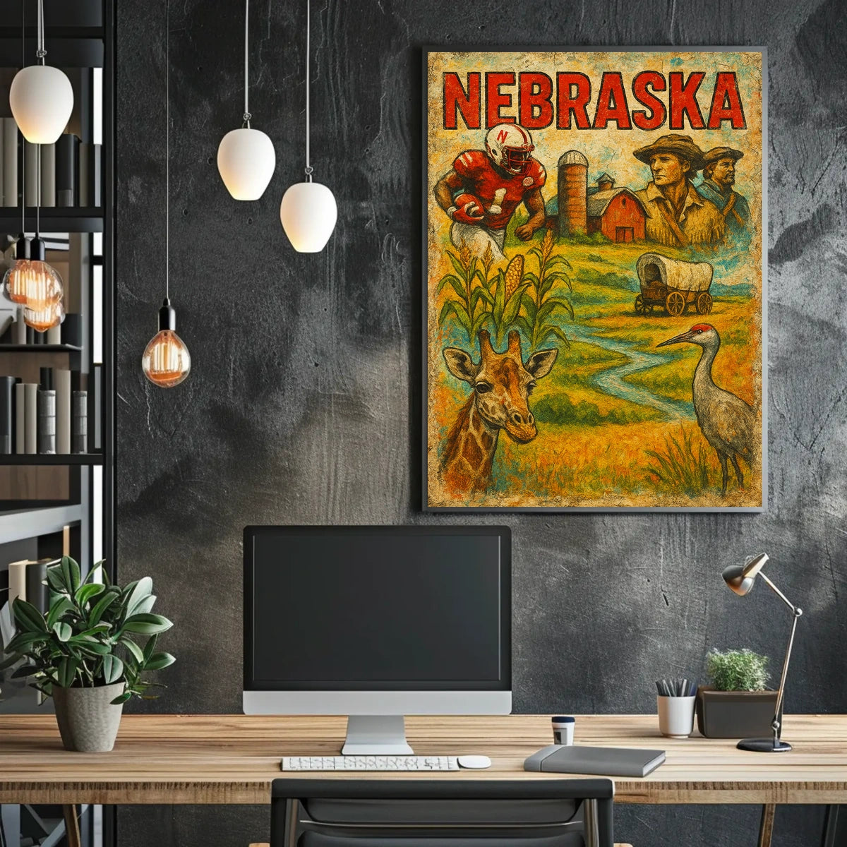 Nebraska A Journey Through Heritage Poster