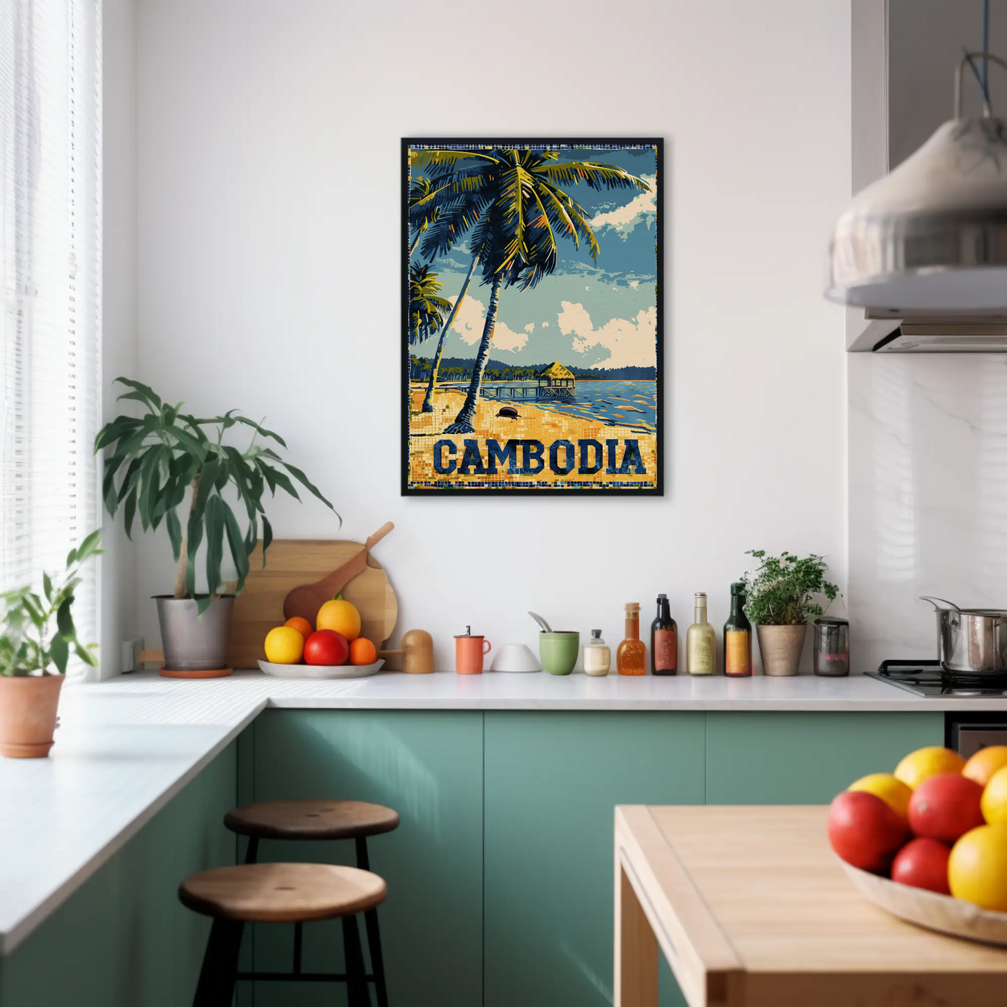 Cambodia Vintage Poster