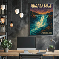 Niagara Falls Natures Fury and Beauty Poster