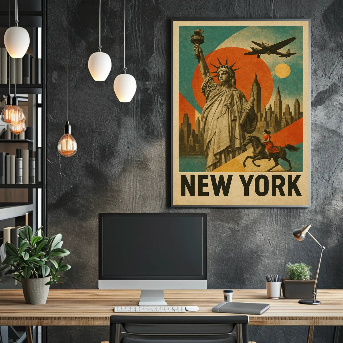 New York Iconic Imagery Poster