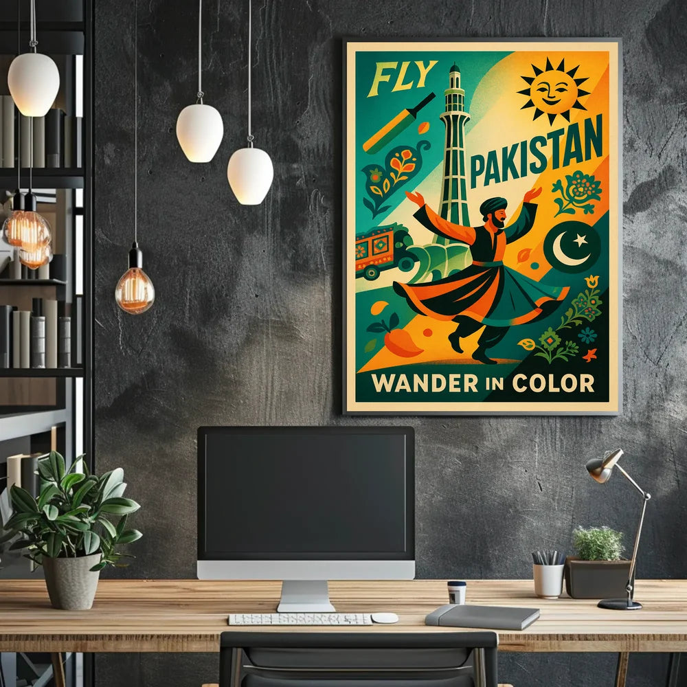Wander In Color Pakistan's Cultural Expression Poster PosterGoat