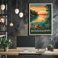 Mississippi National Park Scenic View Poster