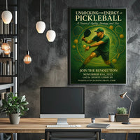 Unlocking the Energy of Pickleball Poster