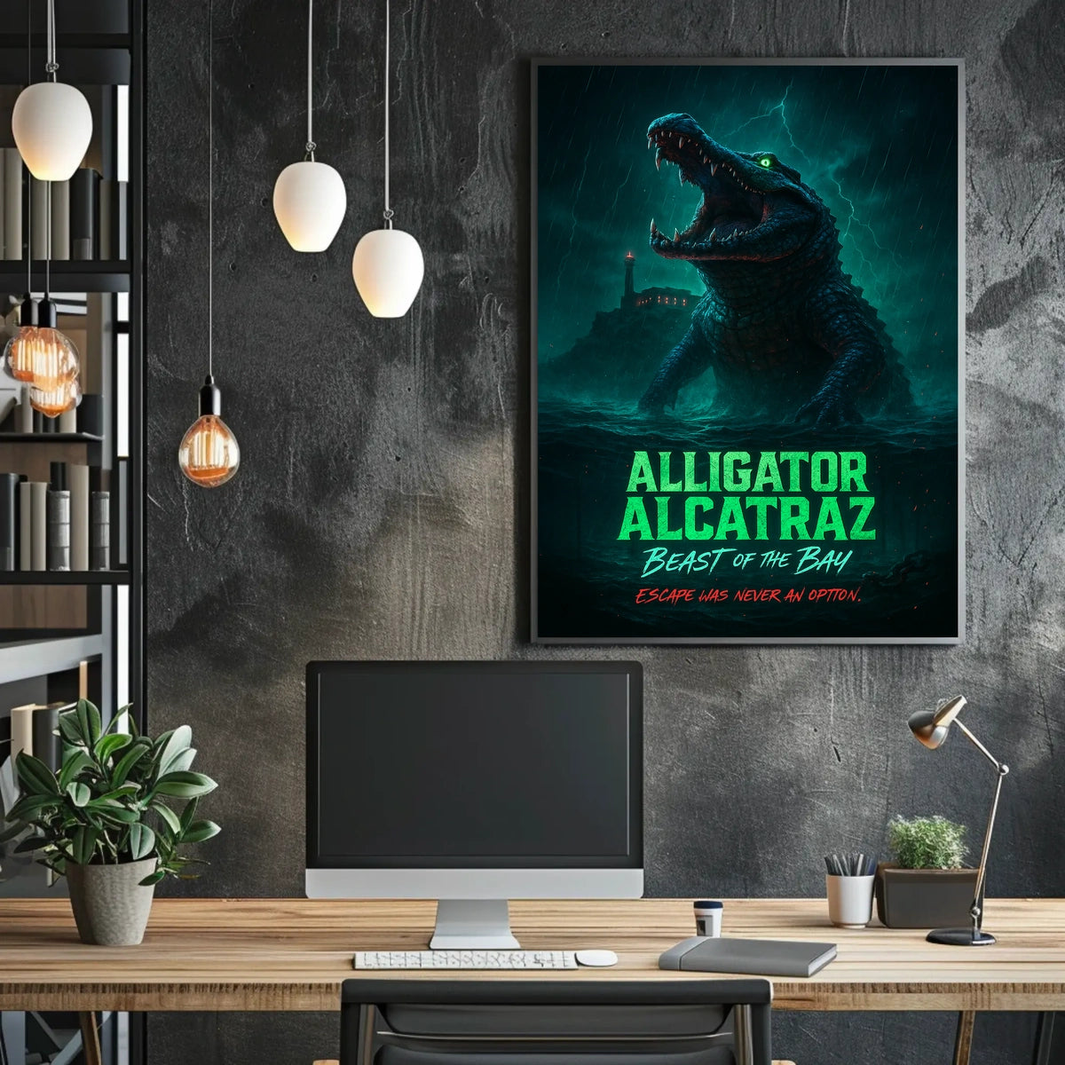 Alligator Alcatraz Beast of the Bay Poster