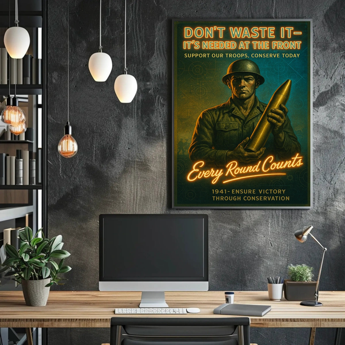 Every Round Counts 1941 Conservation Poster