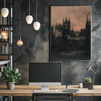 Industrial Cityscape During the Industrial Revolution Urban Cityscape PosterGoat