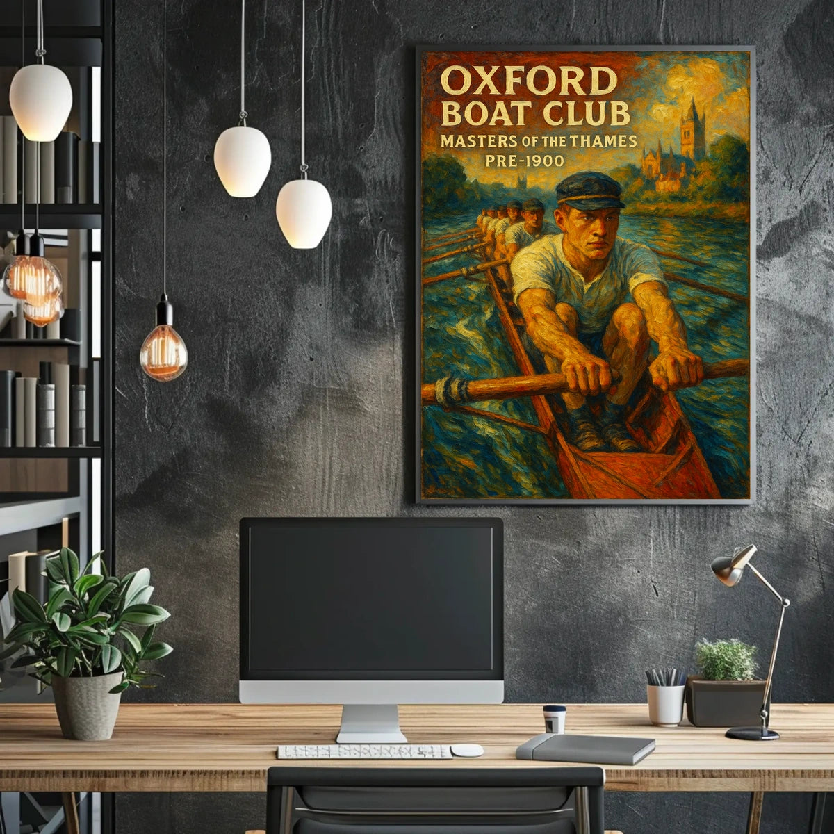 Oxford Boat Club Masters Of The Thames Poster