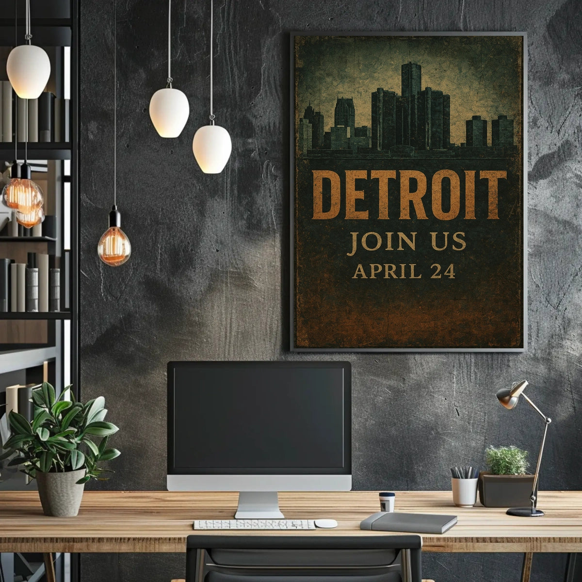 Detroit Event Invitation Poster