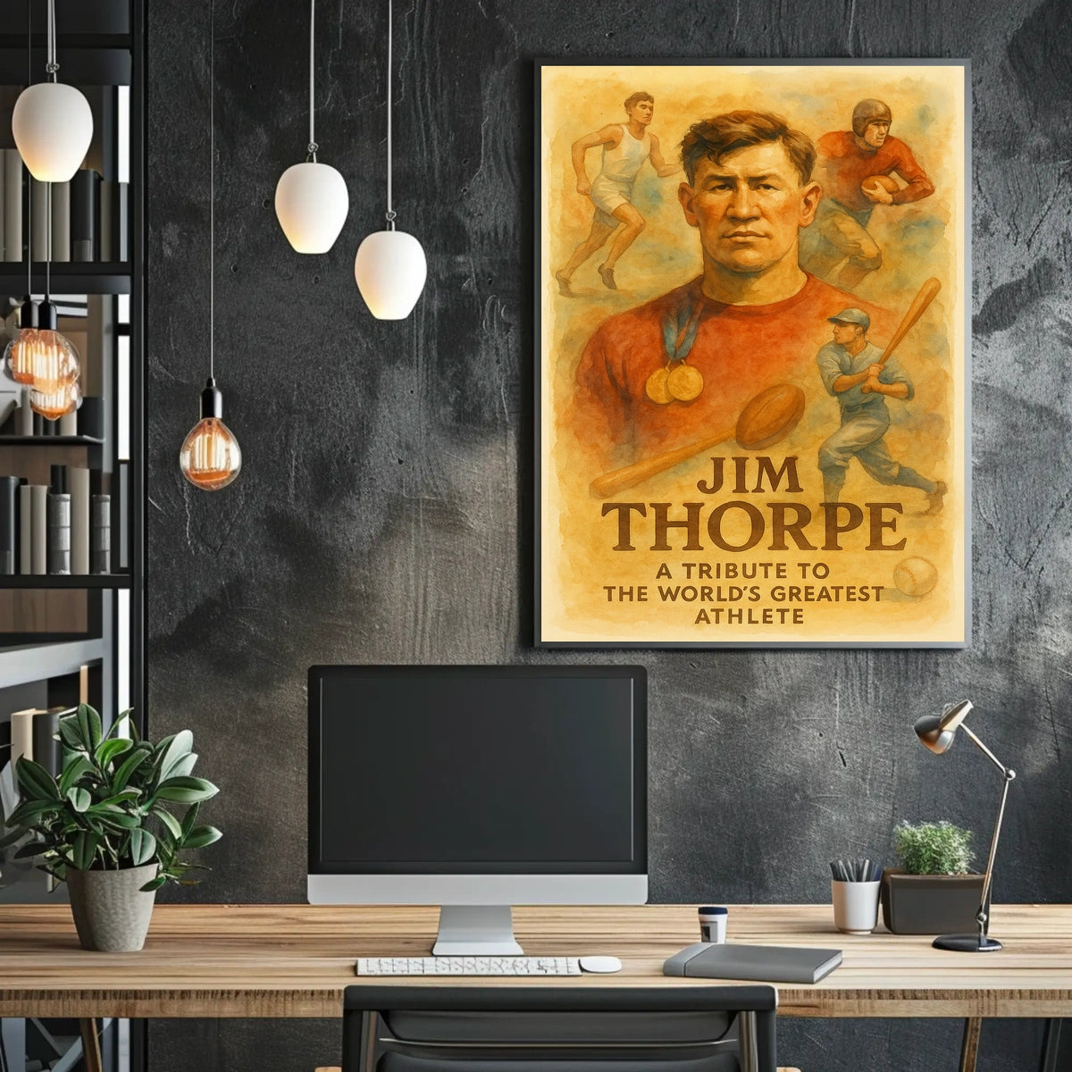 Jim Thorpe Celebrating a Sports Legend Poster
