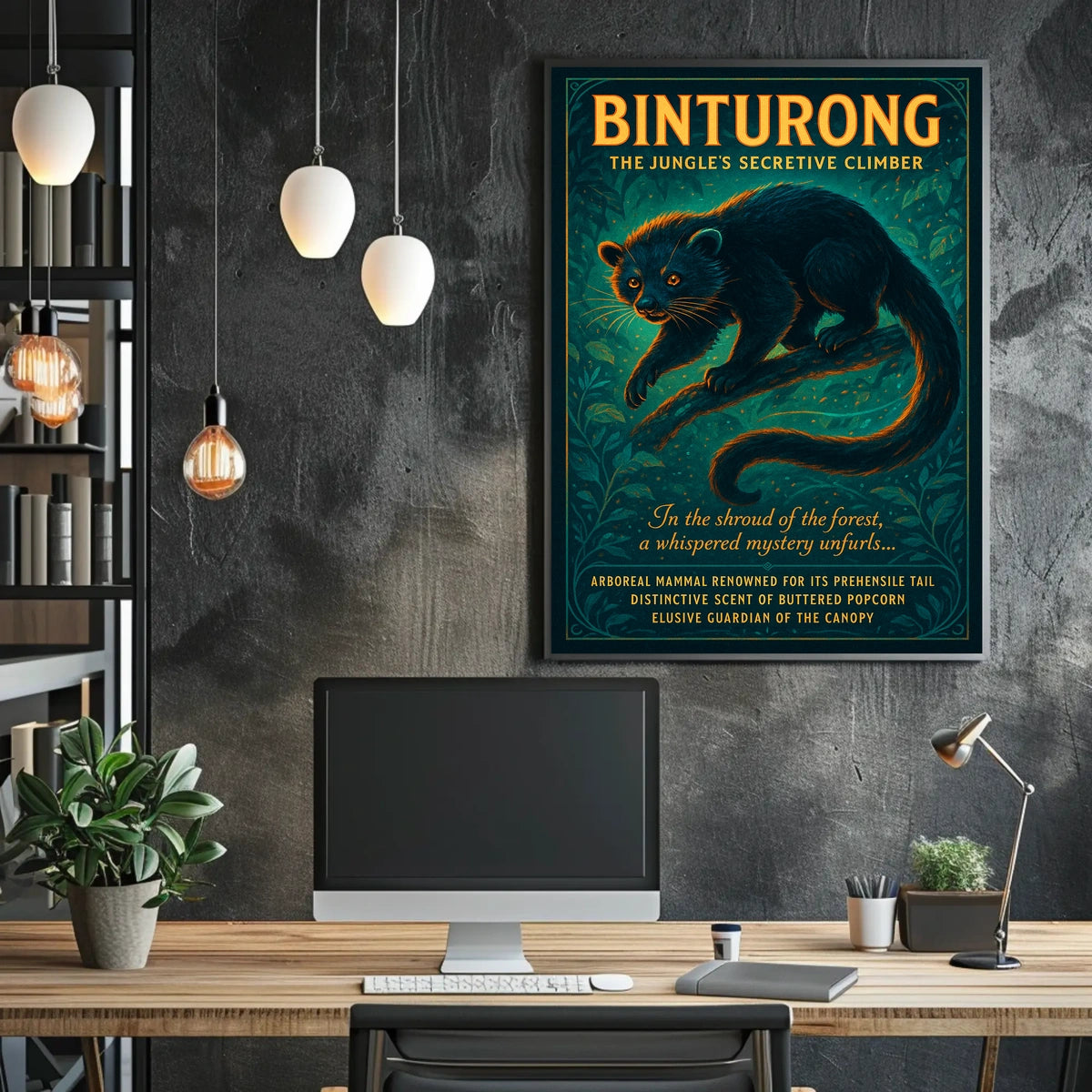 Binturong The Jungles Secretive Climber Poster