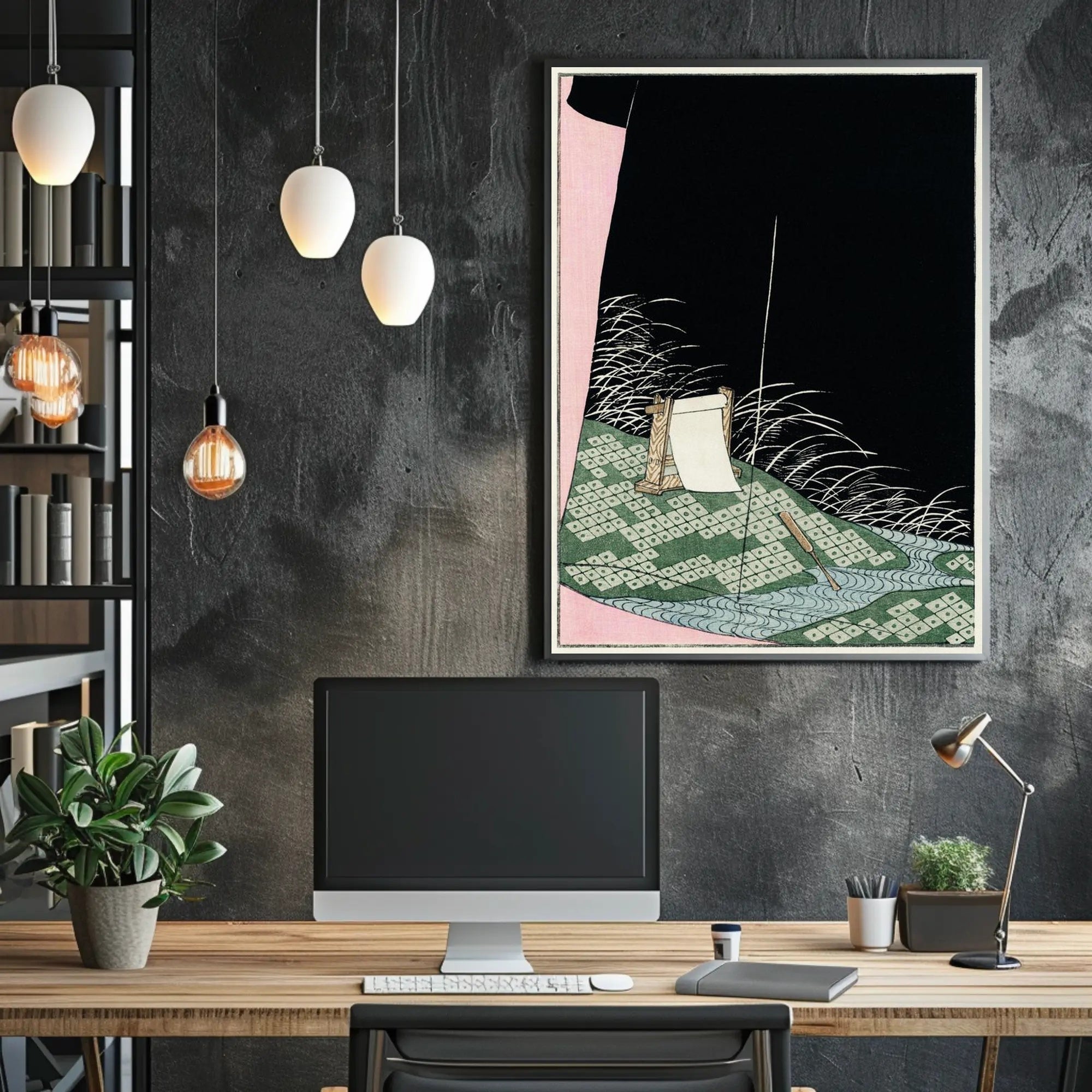 Serene Night by the River Poster