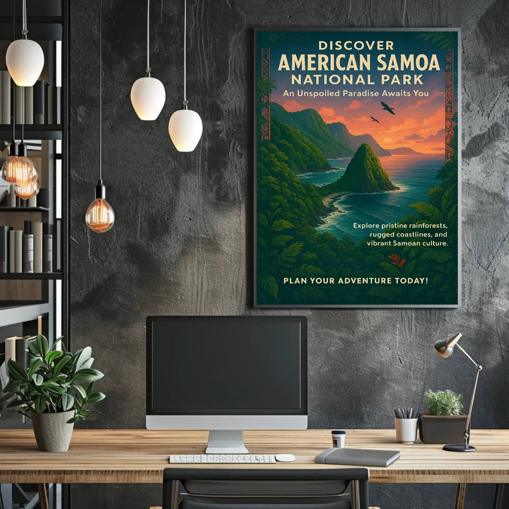 Discover American Samoa National Park Adventure Poster