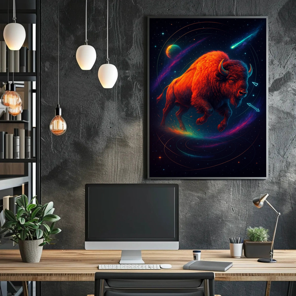 Cosmic Bison Poster