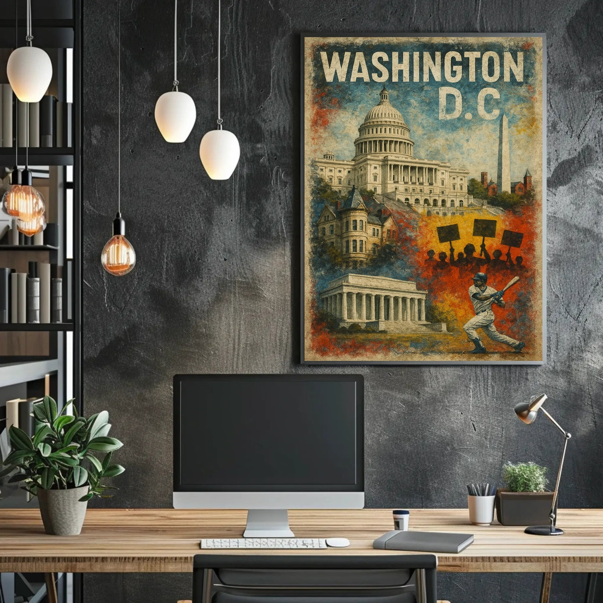Washington D.C. A Vibrant Tapestry Poster