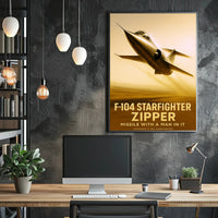 F-104 Starfighter Zipper Poster PosterGoat