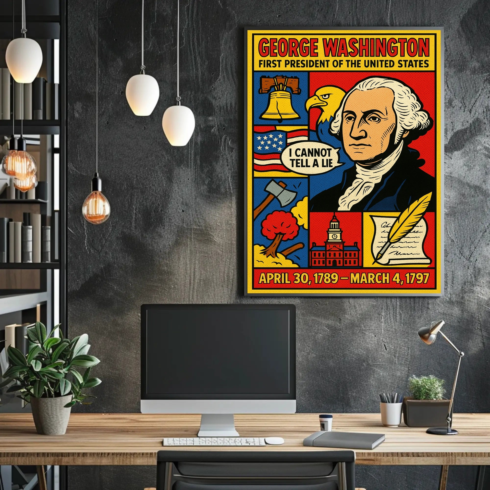 George Washington 1st President Poster PosterGoat