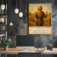 Saint Isidore the Farmer Poster PosterGoat