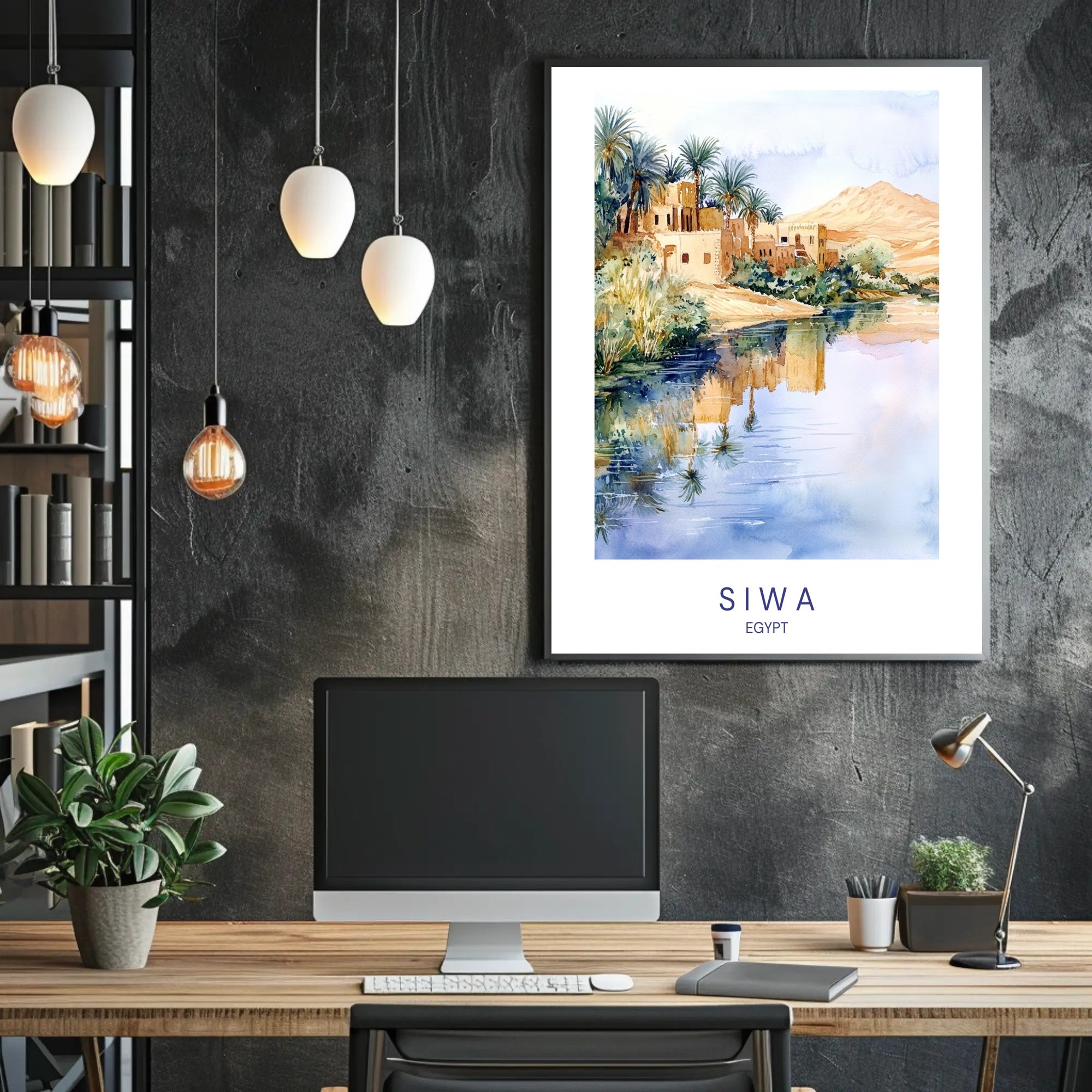 Tranquil Oasis of Siwa Poster PosterGoat