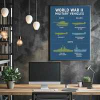 World War II Military Vehicles Poster PosterGoat