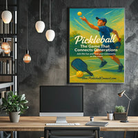 Pickleball Connecting Generations Poster