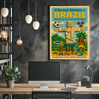Vibrant Visions Of Brazil Poster