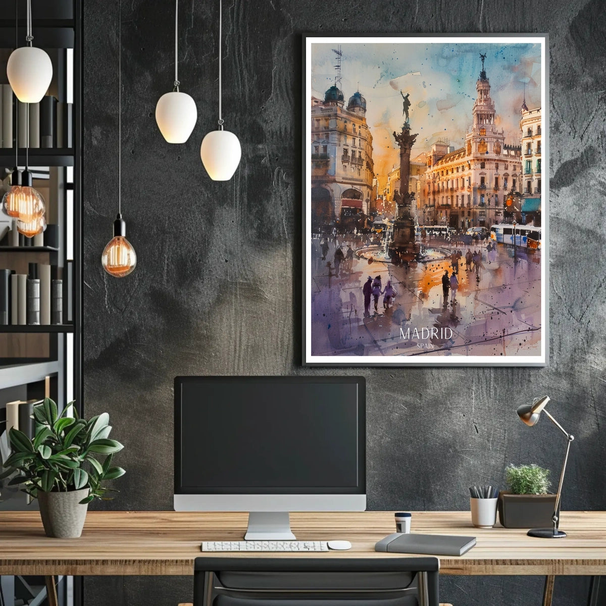 Madrid A Vibrant Cityscape Poster