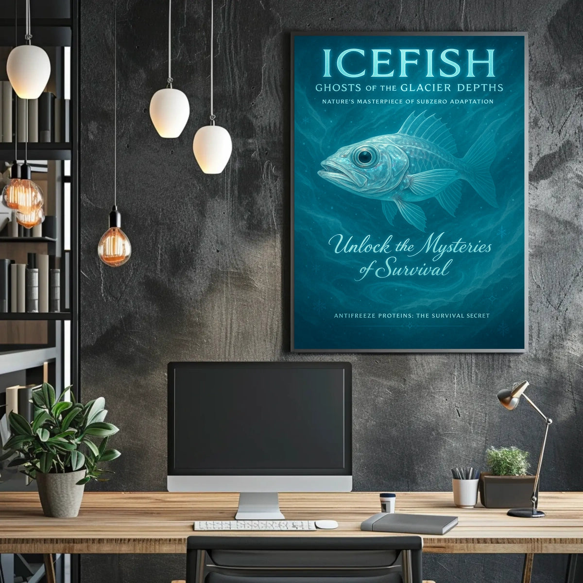 Icefish Ghosts of the Glacier Depths Poster