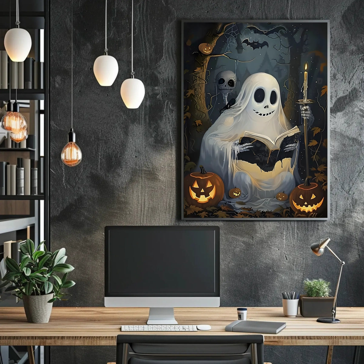 Ghostly Tales in the Pumpkin Patch Poster