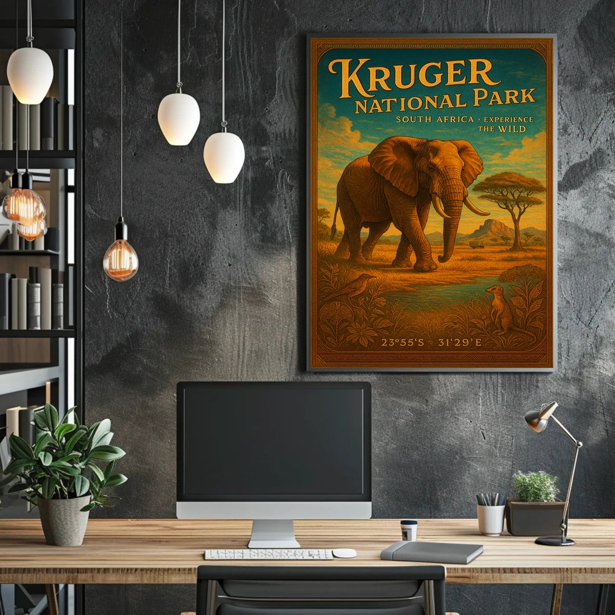 Kruger National Park Experience the Wild Poster