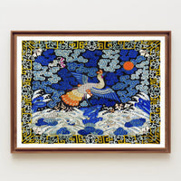 Mythical Phoenix in Stormy Sea Artistic Poster