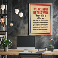 We Are Now in This War Poster PosterGoat
