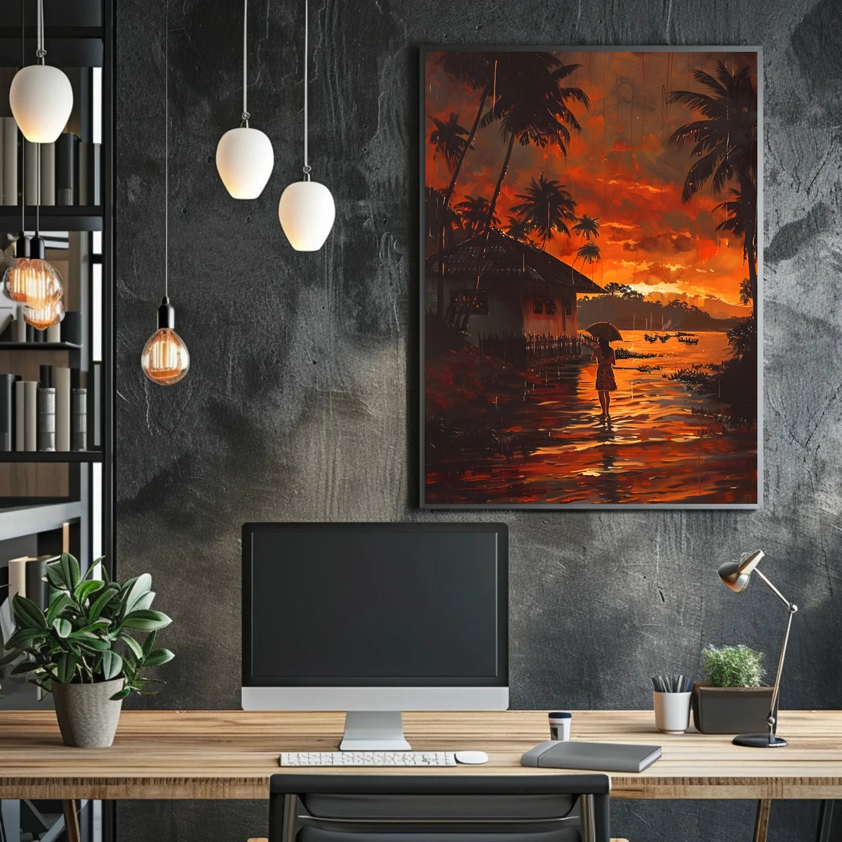 Tropical Sunset Serenity Poster