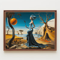 Dreamlike Coastal Surrealism: Surrealistic Artistic Poster