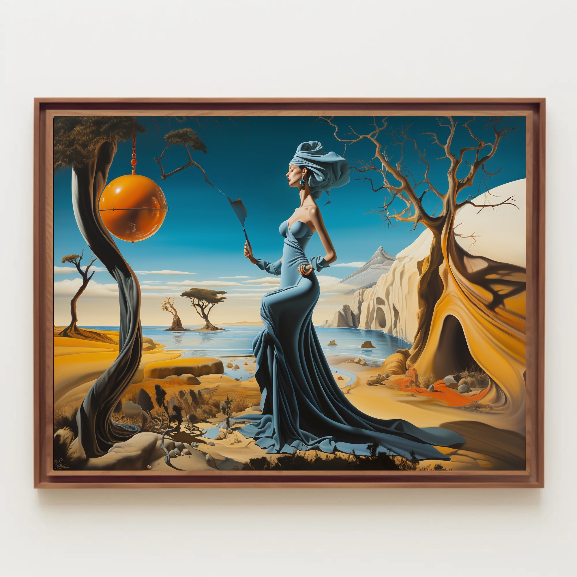 Dreamlike Coastal Surrealism: Surrealistic Artistic Poster