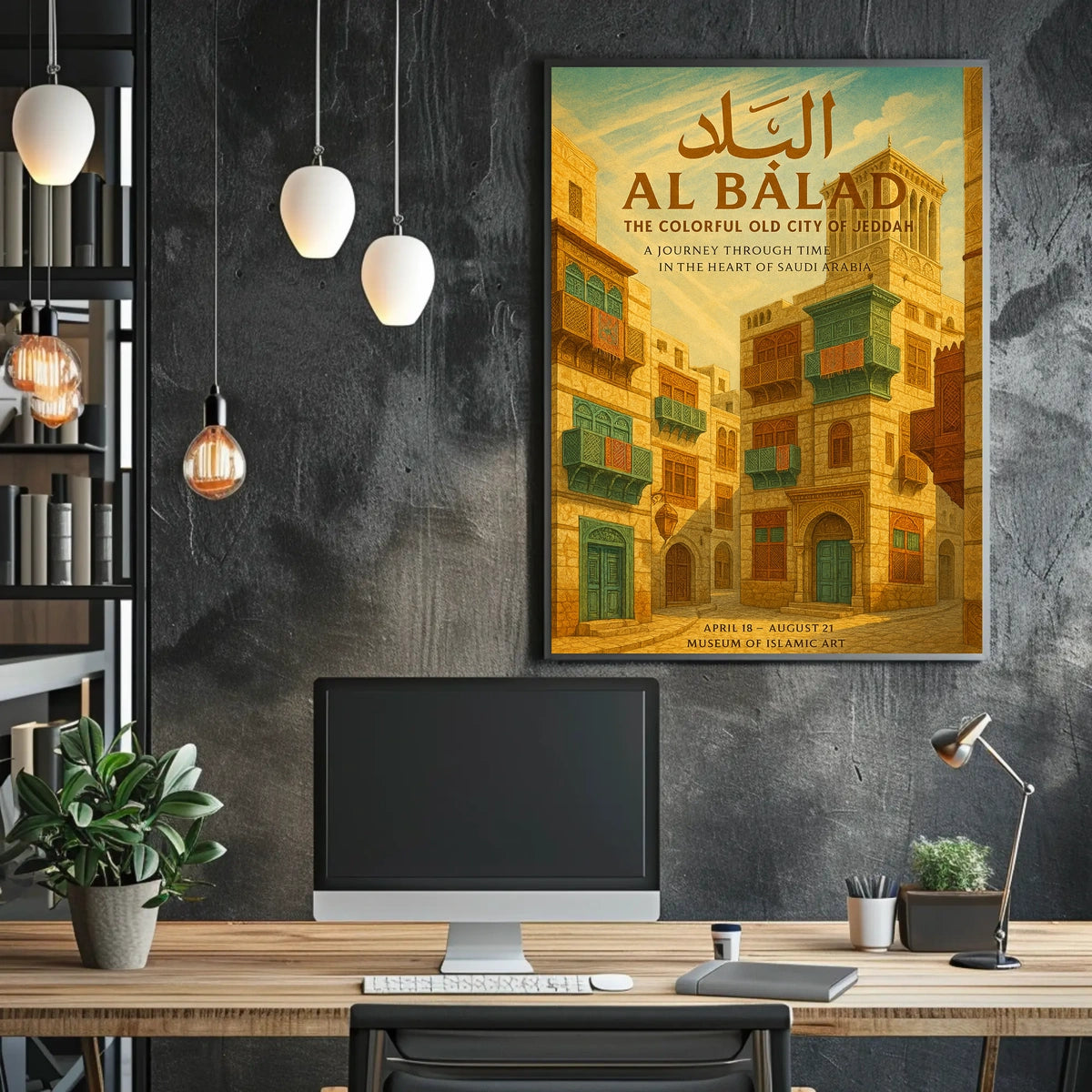Al Balad The Colorful Old City Of Poster