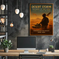 Desert Storm Triumph in the Gulf Poster