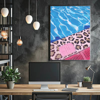 Poolside Vibrance Poster