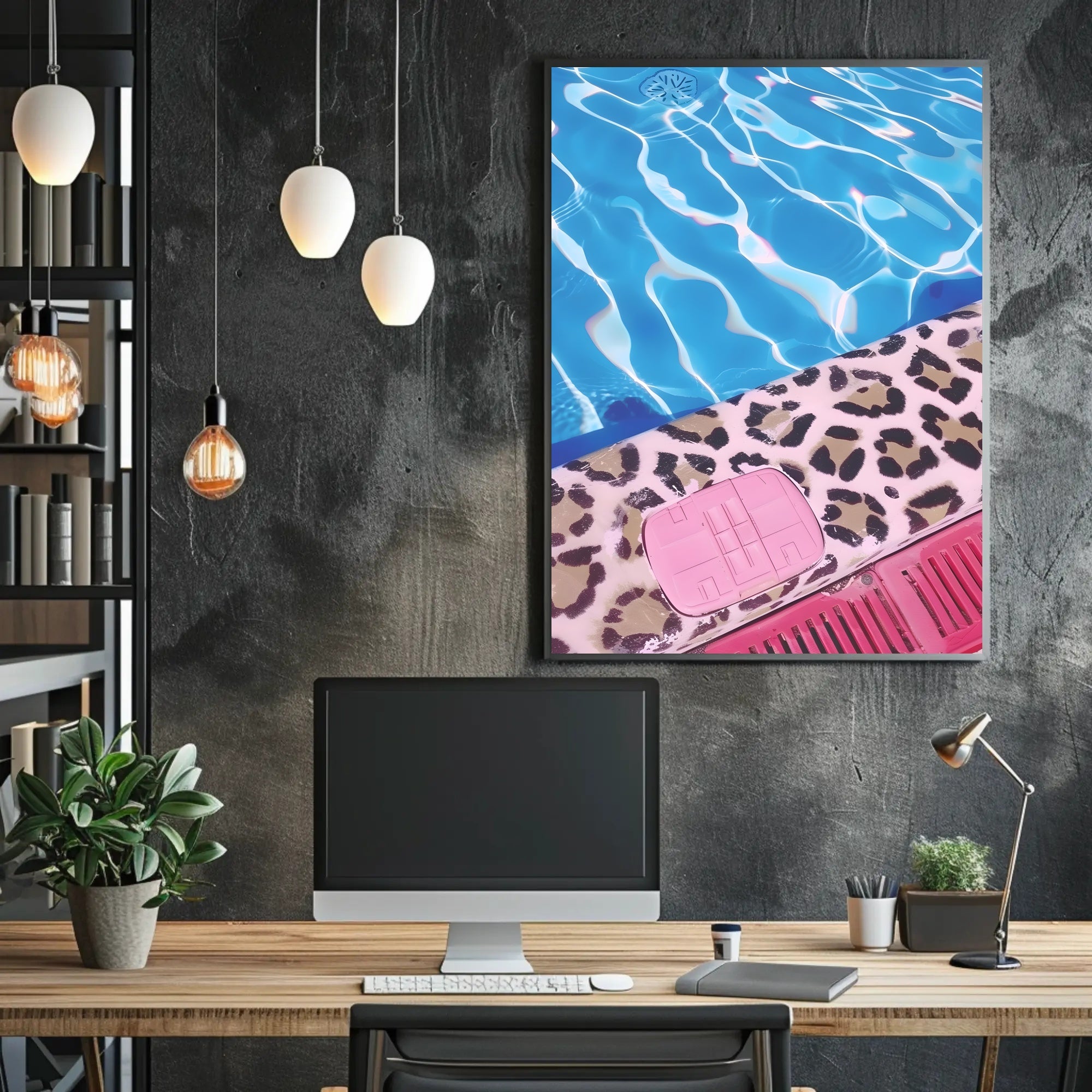 Poolside Vibrance Poster