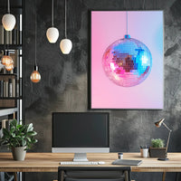 Disco Ball Extravaganza: Retro Nightlife Music or Concert Poster PosterGoat