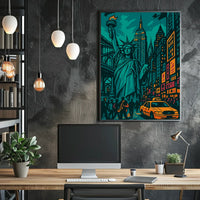 New York Vibes Art Print Iconic Skyline For NYC Lovers
