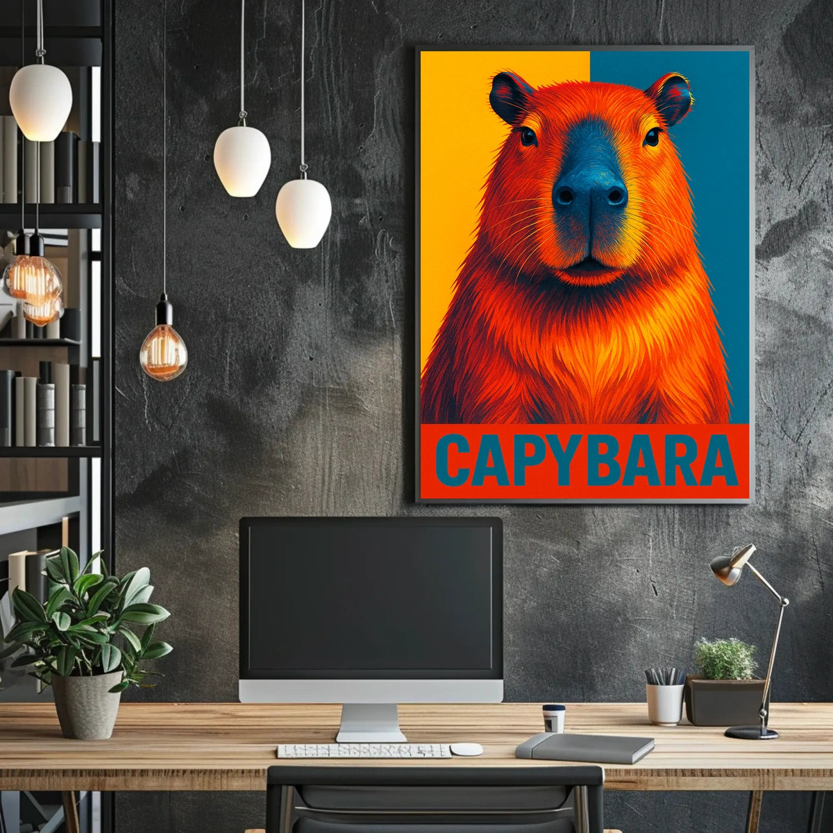 Capybara Art Poster