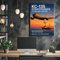 KC-135 Stratotanker Flying Gas Station Poster PosterGoat