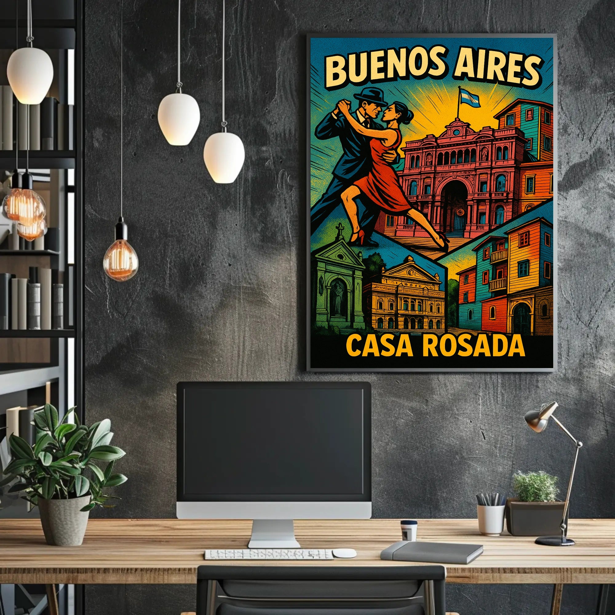 Buenos Aires Casa Rosada Wall Art Print PosterGoat