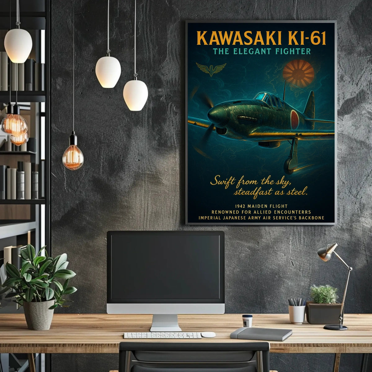 Kawasaki Ki-61 The Elegant Fighter Poster