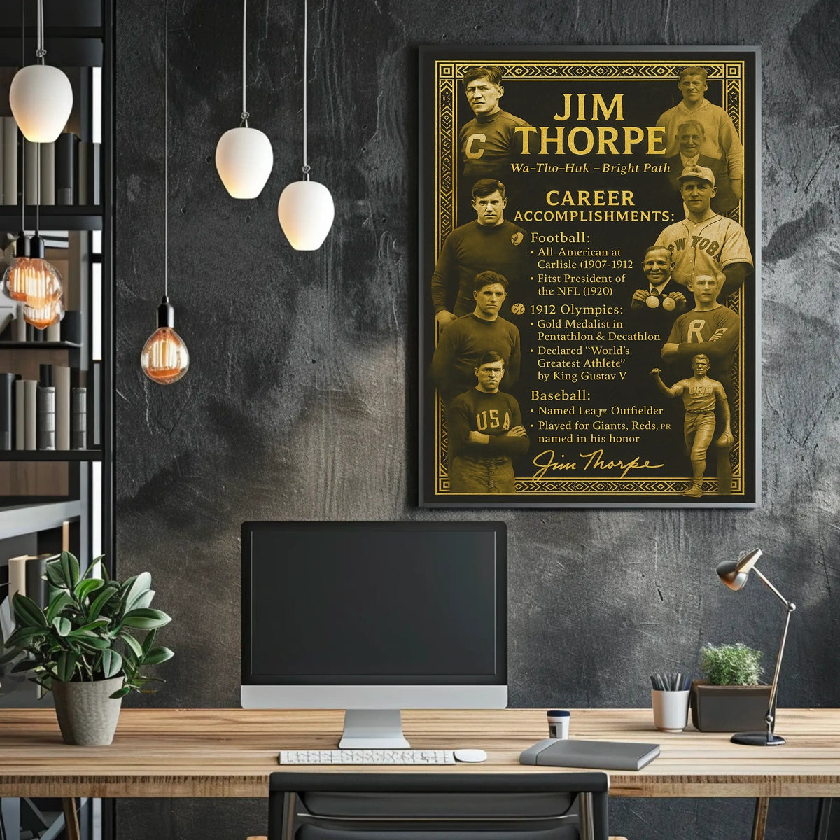 Celebrating Jim Thorpe A Sports Legend Poster
