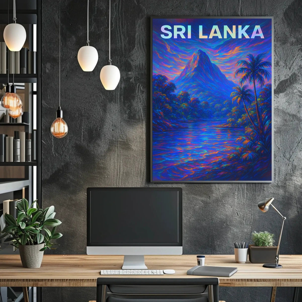 Sri Lanka Vibrant Landscape Poster